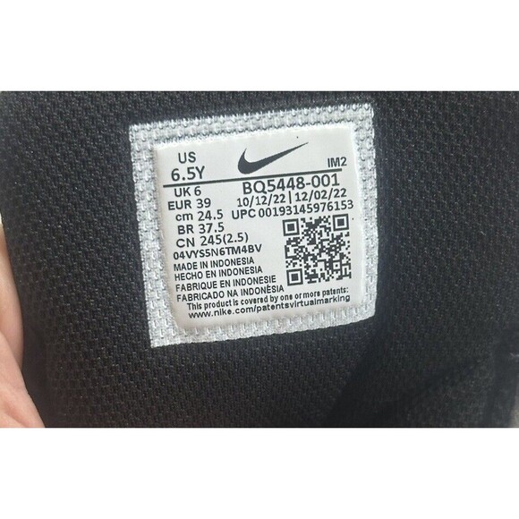 Nike Air Force Low Black Big Kid LEFT Shoe Size 6.5Y - Picture 5 of 5